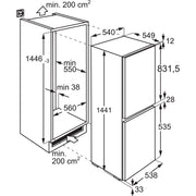 Electrolux AEG MDA - Kühl-/Gefrierkombination EB-Kühl/Gefrierkombi OSC5S141ES Schlepptür