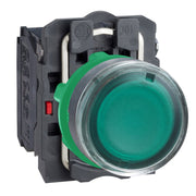 Schneider Electric - Drucktaster, Komplettgerät Leuchtdrucktaster gn XB5AW3345