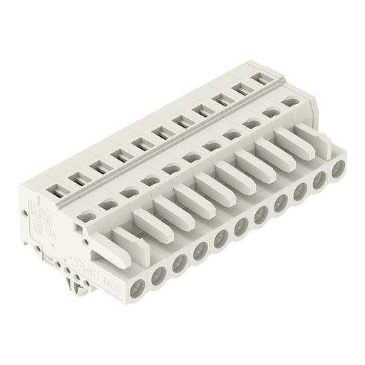 WAGO - Kabelsteckverbinder für Leiterplattensteckverbinder 1-Leiter-Federleiste 721-111/008-000 CAGECLAMP 2,5mm²,lgr − 25 Stück
