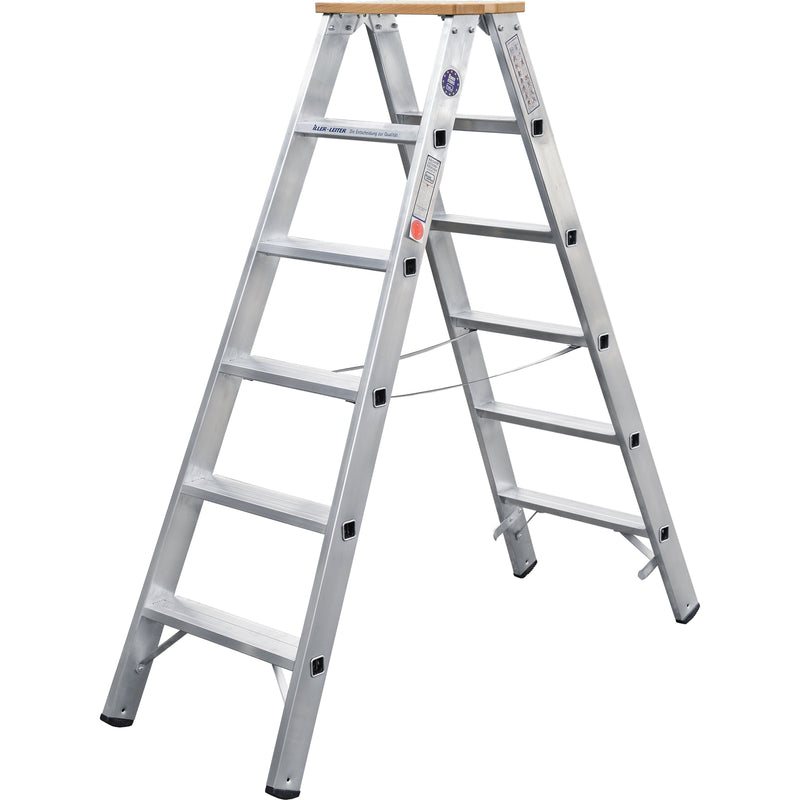 ILLER-LEITER - Stufenleiter Stufenstehleiter beidseit. 51707 7 Stufen