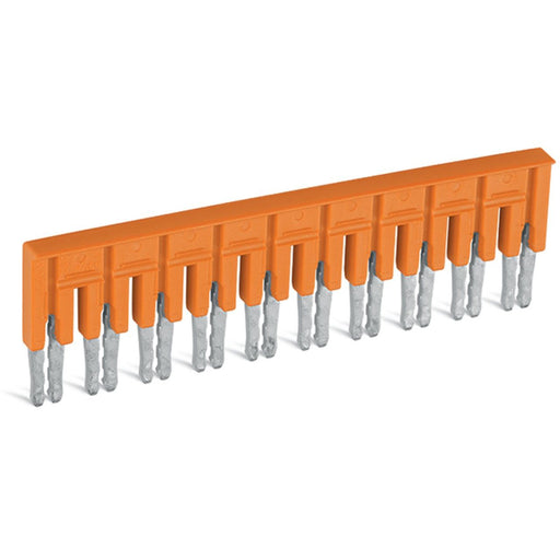 WAGO - Querverbinder/Brücker für Reihenklemme Brücker 10-fach 282-440 isoliert,orange − 10 Stück