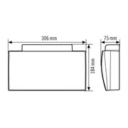 ESYLUX - Sicherheitsleuchte Notleuchte SLE/SLFEL#EN10061820 30m EKW 4W