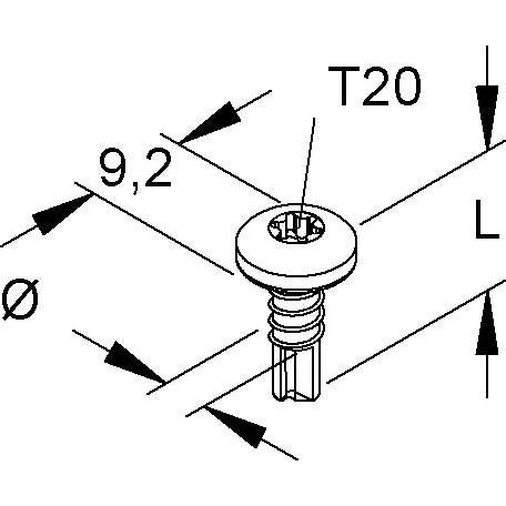 Niedax - Blechschraube Linsenkopf-Bohrschraube B 4.2X13-TX V − 1000 Stück