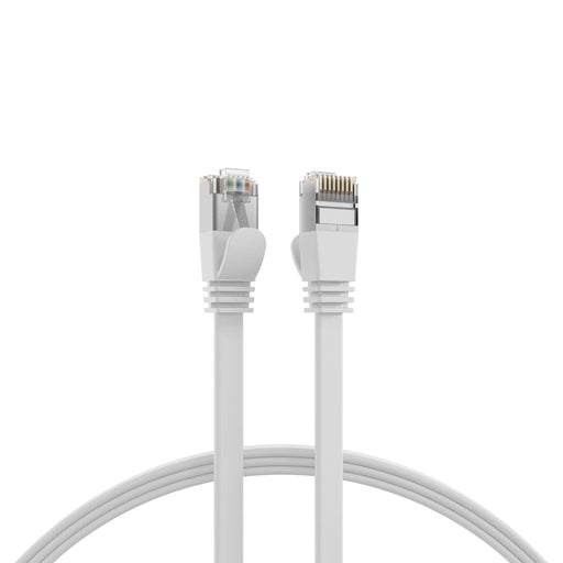 EFB-Elektronik - Patchkabel Kupfer Flachkabel U/FTP Cat.6A K5545WS.0,25 RJ45 weiss 0,25m