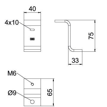 OBO Bettermann - Profil-Tragarm Z-Stütze für BKRS ZST 110 BKRS FT Systemhöhe 110 mm − 25 Stück