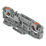 WAGO - Durchgangs-Reihenklemme 2-Leiter-Basisklemme 2206-1661 35x15 u. 35x7,5,grau − 25 Stück