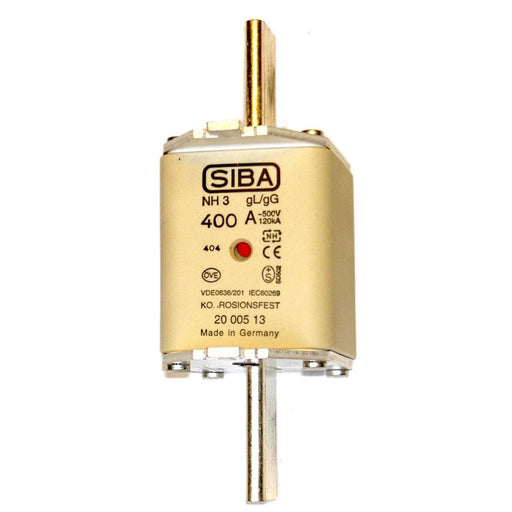 Siba - Messersicherung NH-Sicherungseinsatz 2000513.425 425A NH3/2 gG 500V − 3 Stück