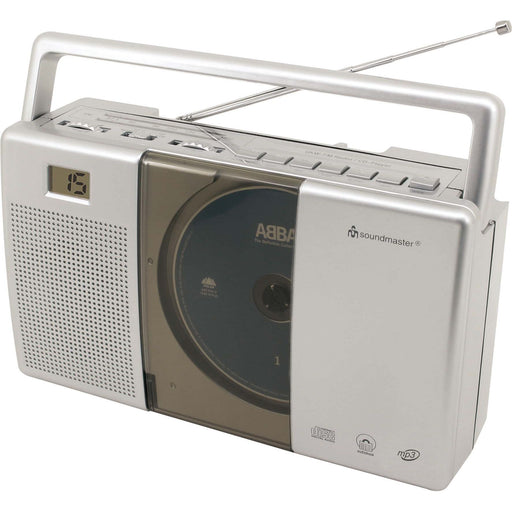 Soundmaster - Radio Kofferradio m.CD/MP3 RCD1185 si UKW,Hörbuchfunktion − 2 Stück