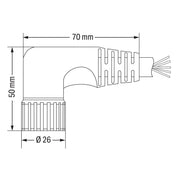 WAGO - Konfektioniertes Sensor-Aktor-Kabel Verbindungskabel 12-polig 756-3202/120-150 Länge 15m,schwarz − 1 Stück