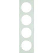 Berker - Abdeckrahmen Rahmen Glas/pows 10142209 4fach