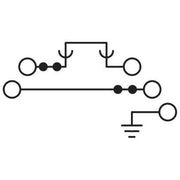 Phoenix Contact - Trenn- und Messtrenn-Reihenklemme Trennklemme UT 4-PE/L/HEDI − 50 Stück