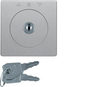 Berker - Abdeckung/Bedienelement für Installationsschalterprogramme Zentralstück m Schloss 1082608400 für Jal. Q.x alu
