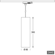 LTS Licht&Leuchten - Pendelleuchte LED-Pendelleuchte FUZYP0801027252 sw 2700K 25°schwar