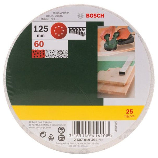 Bosch - Schleifpapierset Schleifblatt-Set für 2607019492 Exzenterschleifer 8
