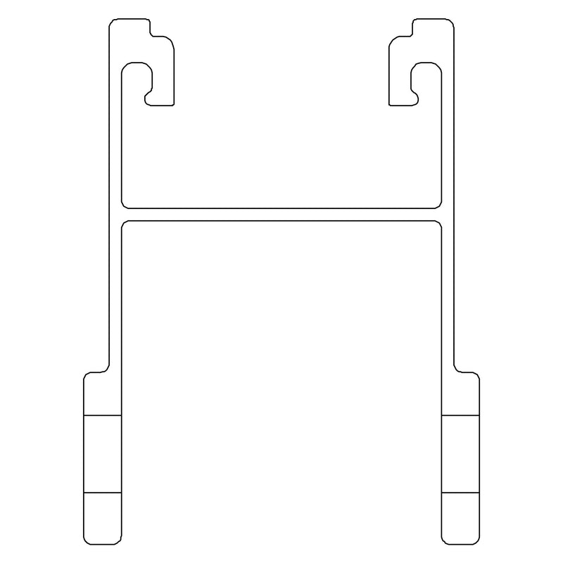 K2 - Solar-Montageprofil Montagesystem Obergurt 2003262 TiltUp Vento 1,60m