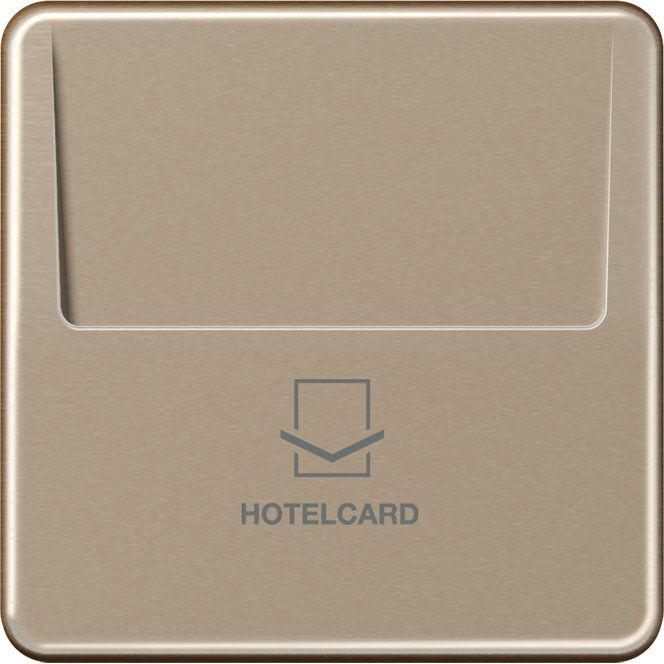 Jung - Abdeckung/Bedienelement für Installationsschalterprogramme Hotelcard-Schalter go brz CD 590 CARD GB-L ohne Taster-Einsatz