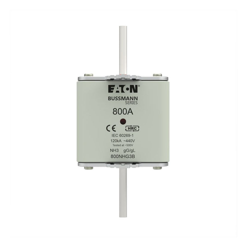 Eaton - Messersicherung Sicherungseinsatz Nieders. NH-SICHERU#800NHG3B 800A AC 440V 120kA − 3 Stück