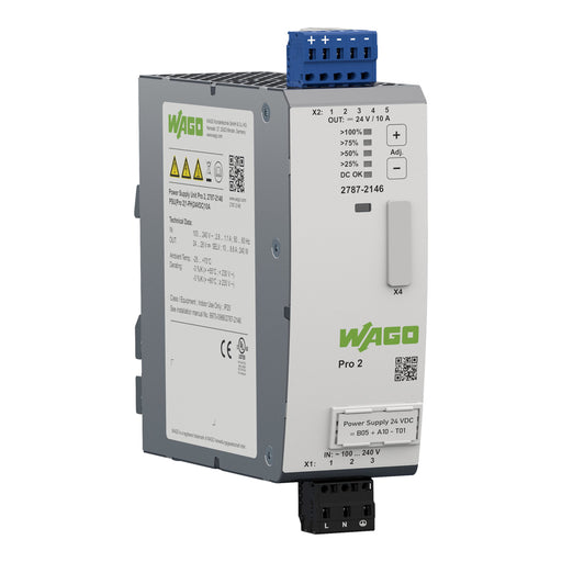 WAGO - Gleichstromversorgung Stromversorgung PRO 2 2787-2146 1-ph DC24V 10A
