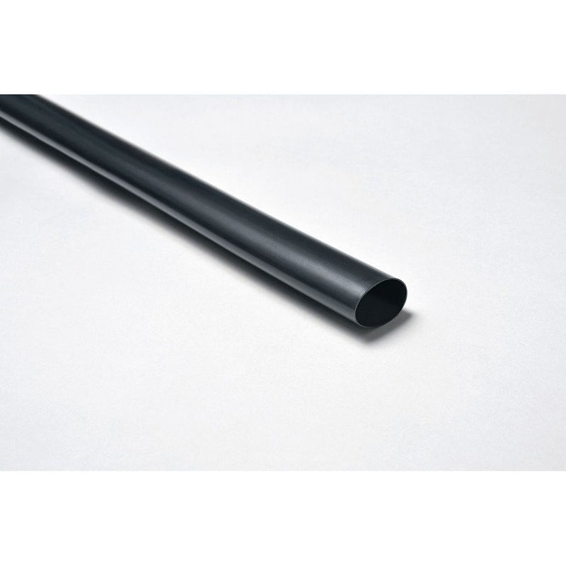 HellermannTyton - Schrumpfschlauch Warmschrumpfschlauch TA37 24-8 PO-X BK 50 schwarz, 1,2m − 15 Stück