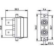 Telegärtner - LWL-Kupplung ST/SC-Dupl.Adapter MM+SM 100007267 Einschn.o Schr.mont. − 1 Stück