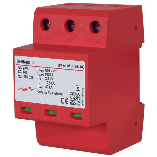 DEHN - Überspannungsableiter für Energietechnik/Stromversorgung Überspannungsableiter DG YPV SCI 600 f. PV-Anl.b. 600VDC
