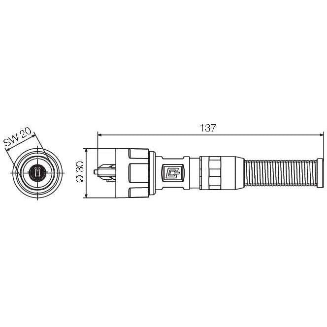 Weidmüller - LWL-Steckverbinder LWL SC Set Singlemode IE-PS-V01M-2SC-SM-BP 2SC Simplex SM