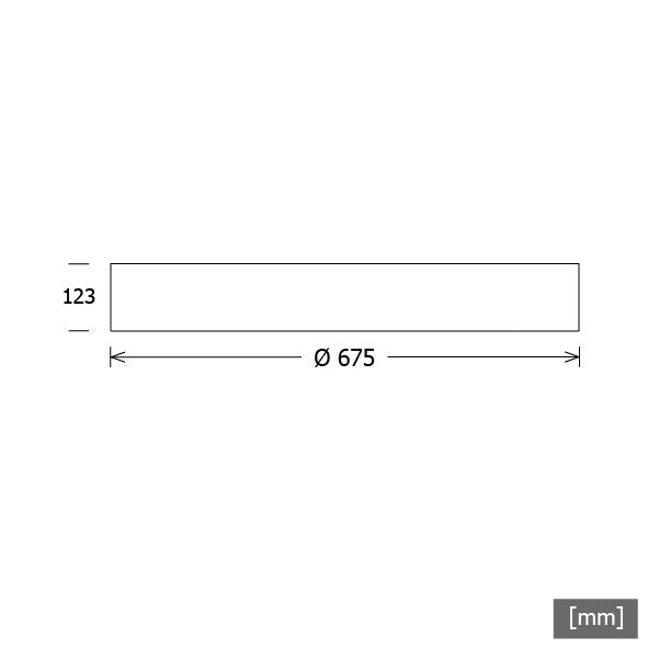 LTS Licht&Leuchten - Decken-/Wandleuchte LED-Anbauleuchte PLL22675401/DALI ws 4000K 7687lm