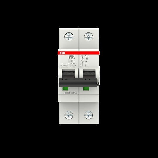 ABB Stotz S&J - Leitungsschutzschalter Sicherungsautomat S202M-Z50 10 kA, 50 A, 2P
