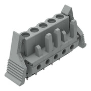 WAGO - Leiterplattensteckverbinder THT-Federleiste gerade 232-135/039-000 Rastermaß 5mm,grau − 50 Stück