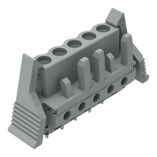 WAGO - Leiterplattensteckverbinder THT-Federleiste gerade 232-135/039-000 Rastermaß 5mm,grau − 50 Stück