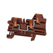 Weidmüller - Durchgangs-Reihenklemme Klemme, PUSH IN, braun AL3C 2.5 BR − 50 Stück