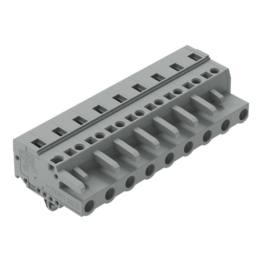WAGO - Kabelsteckverbinder für Leiterplattensteckverbinder 1-Leiter-Federleiste 231-209/008-000 CAGECLAMP,2,5 mm²,gr − 25 Stück
