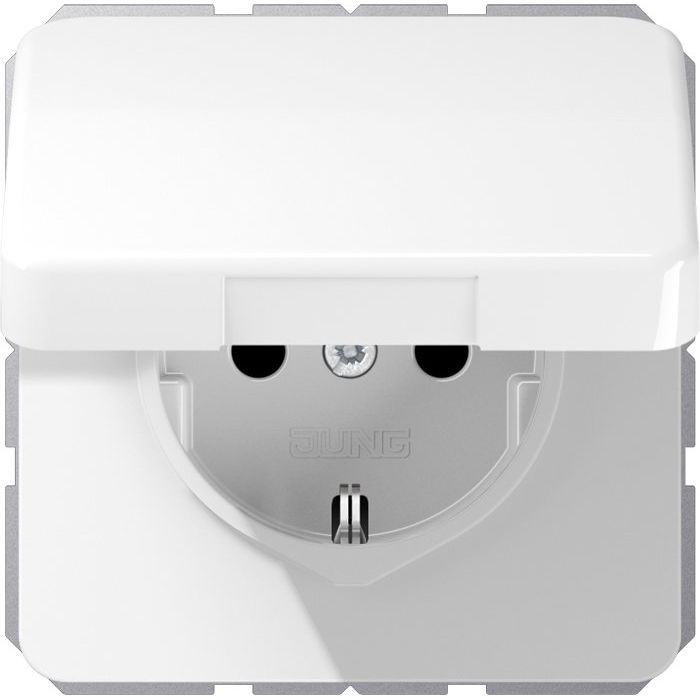 Jung - Steckdose SCHUKO Steckdose CD 1521 BFKL WW 16 A 250 V,alpinweiß