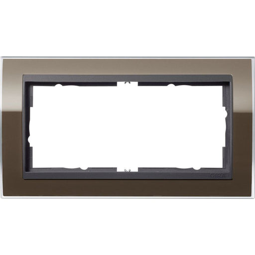 Gira - Abdeckrahmen Abd.rahmen 2f o. MS 1002768 anthr.Event Klar br − 1 Stück by Gira
