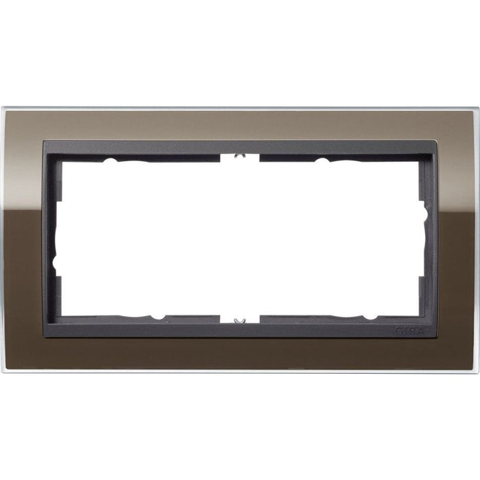 Gira - Abdeckrahmen Abd.rahmen 2f o. MS 1002768 anthr.Event Klar br  − 1 Stück
