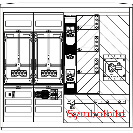Elsta Mosdorfer - Zähler-Komplettschrank WS A850-2 S1 L 250A 1WS WS822.S1.N1S01 Netze BW