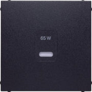 Berker - Einsatz/Abdeckung für Kommunikationstechnik Zentralplatte 48601606 USB B.x, anth m