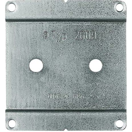 Busch-Jaeger - Bodenplatte für Aufputzinstallation Montageplatte 2609 WS 1-fach