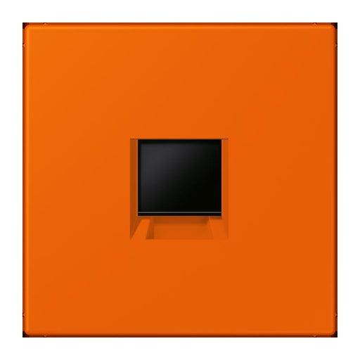 Jung - Einsatz/Abdeckung für Kommunikationstechnik Abdeckung (gerastet) LC 1969-1 WE 224 orange (32080)
