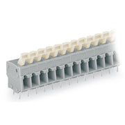 WAGO - Leiterplattenklemme 257-412 Drücker,2,5 mm²,grau − 20 Stück