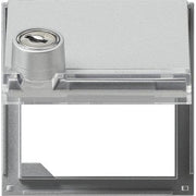Gira - Übergangsadapter für Installationsschalterprogramme Zentralplatte Klappd. alu 069765 verschliessbar,TX44