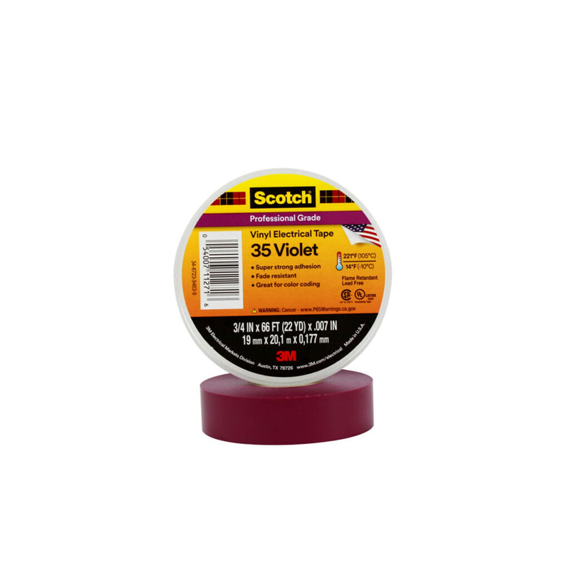 3M - Klebeband PVC Elektro-Isolierband BAND 35 19x20 vio 19 mm x20 m, violett
