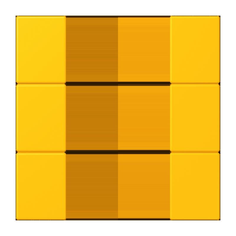 Jung - Abdeckung/Bedienelement für Installationsschalterprogramme Tastensatz 3fach LC 503 TSA 263 le jaune vif