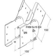 Niedax - Verbinder für Kabeltragsystem Gelenkverbinder ULIV 150 E4 (1Paar)