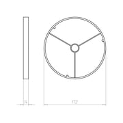 Kaiser - Zubehör/Ersatzteile für Leuchteneinbaugehäuse Frontring 1293-66 165mm f.KompaX 1-3