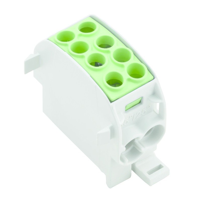 Weidmüller - Durchgangs-Reihenklemme Hauptleitungsabzweigklemme WPD 102 2X35/2X25 GN W-Reihe, TS 35 − 5 Stück