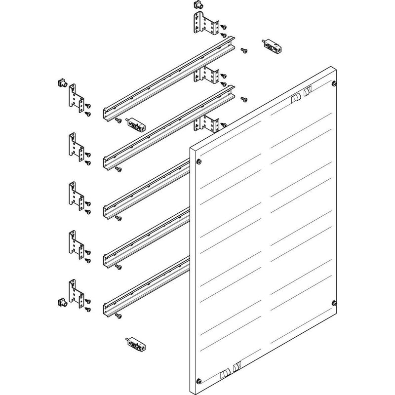 ABN - Verteilerfeld für Installationsverteiler ESPRO-Modul MF2526 flach BxH:500x750mm