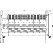 Hensel - Verteilerschrank für Energieversorgung Ladeverteiler Mi EV 11kW 36100 f.36 Ladep. a 11kW