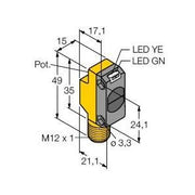Turck - Lichttaster energetisch Opto Sensor QS18VP6DLQ8 Lichttaster − 1 Stück
