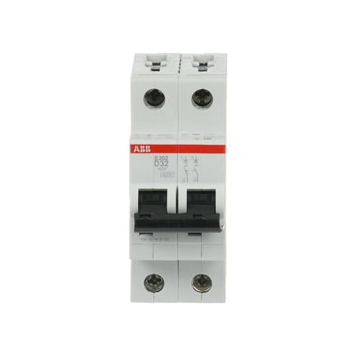 ABB Stotz S&J - Leitungsschutzschalter Sicherungsautomat S202-D32 6 kA, 32 A, 2P